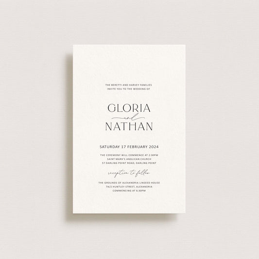 Athena Wedding Invitation