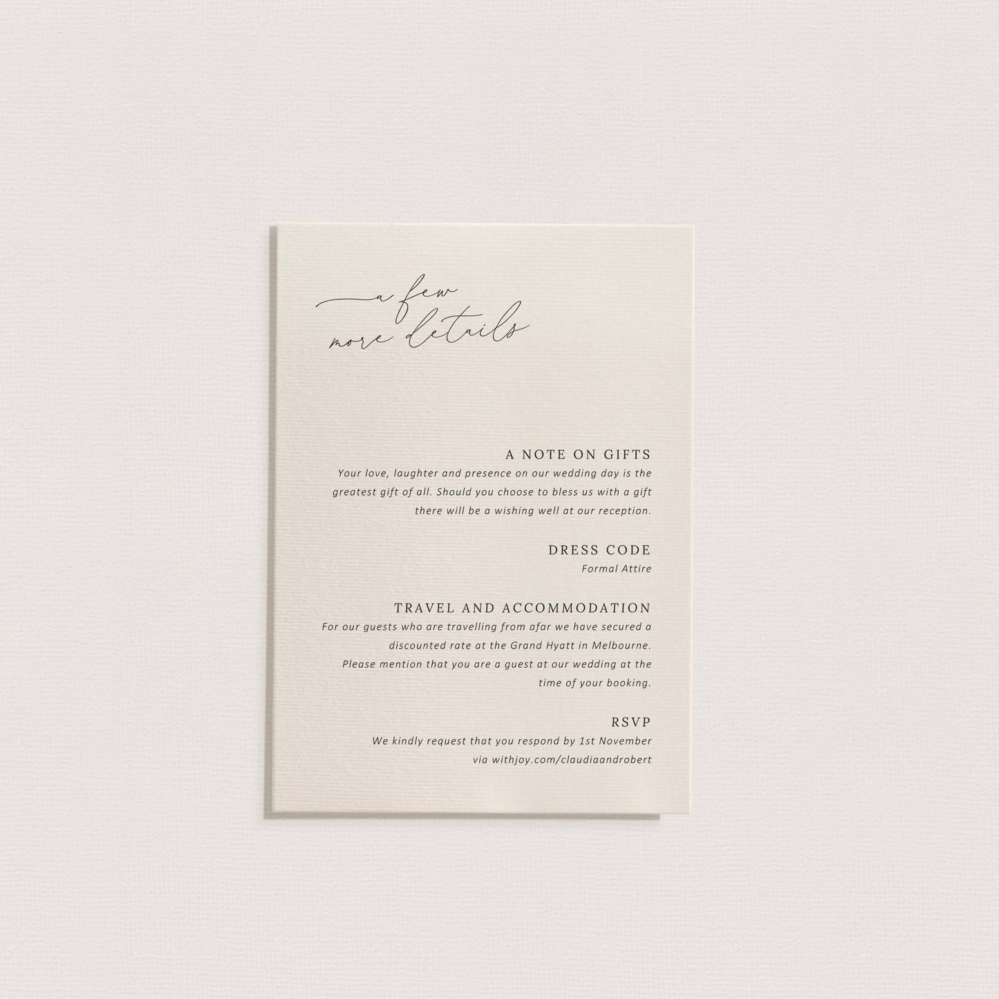 Monogram Wedding Invitation Suite