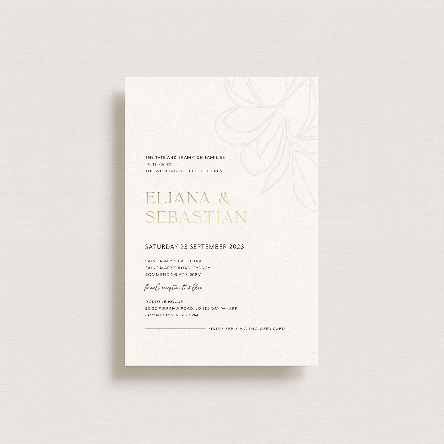 Devoted Wedding Invitation