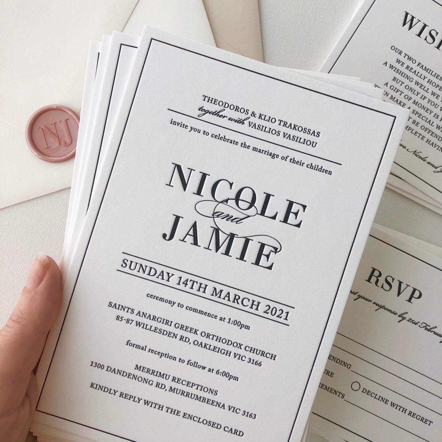 Elegance Wedding Invitation - Printable File