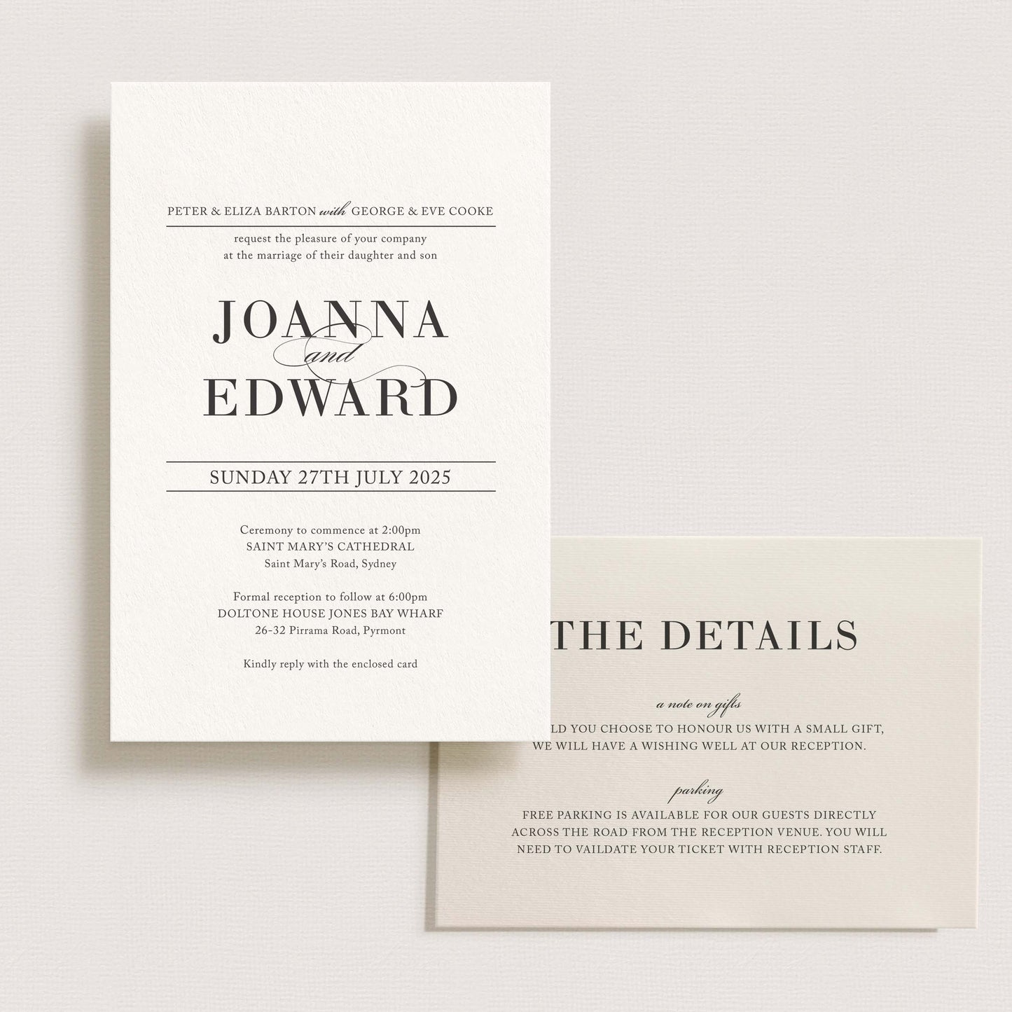 Elegance Wedding Invitation - Printable File