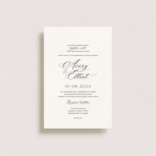 Promenade Wedding Invitation - Printable File