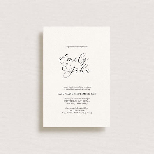 Serenity Wedding Invitation - Printable File