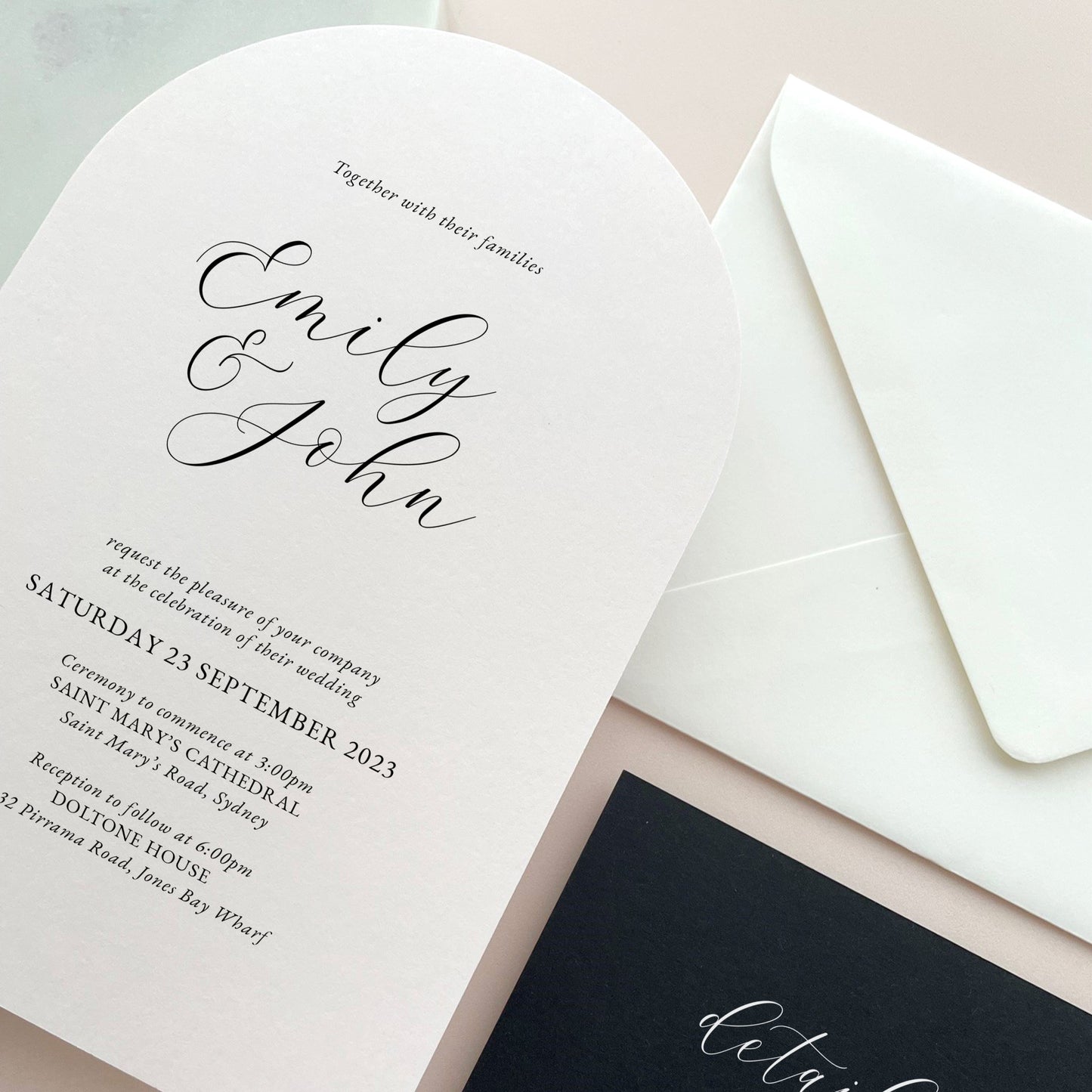 Serenity Wedding Invitation - Printable File